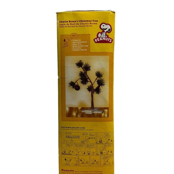 Charlie Brown Christmas Tree with Red Ornament 18 In Tall - Picture 2 of 14